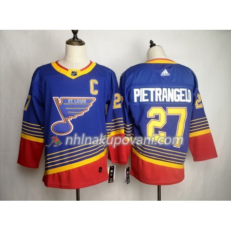 St. Louis Blues Dresy Alex Pietrangelo 27 Adidas 90s Heritage Authentic - Pánské St. Louis Blues Dresy Alex Pietrangelo 27 Adidas 90s Heritage Authentic - Pánské